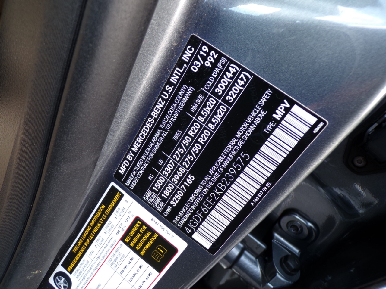 Mercedes-Benz GLS GLS 450 4MATIC SUV 2019 Mercedes-Benz GLS GLS 450 4MATIC SUV 2019