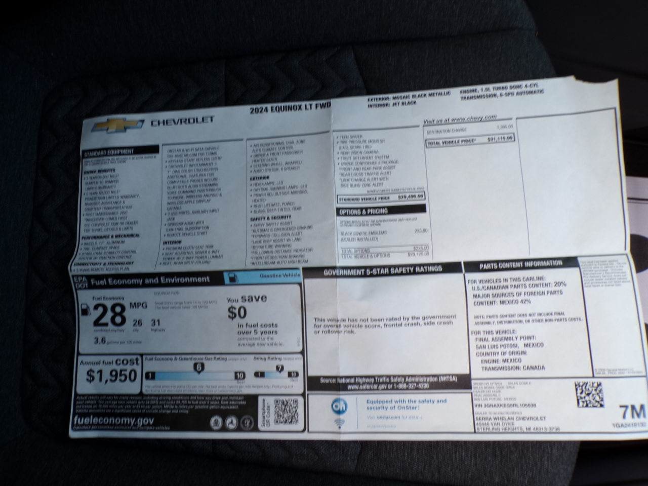 Chevrolet Equinox FWD 4dr LT w/1LT 2024