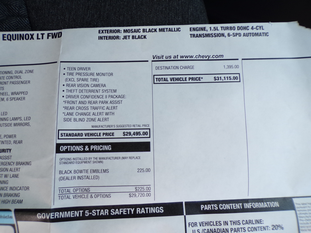 Chevrolet Equinox FWD 4dr LT w/1LT 2024