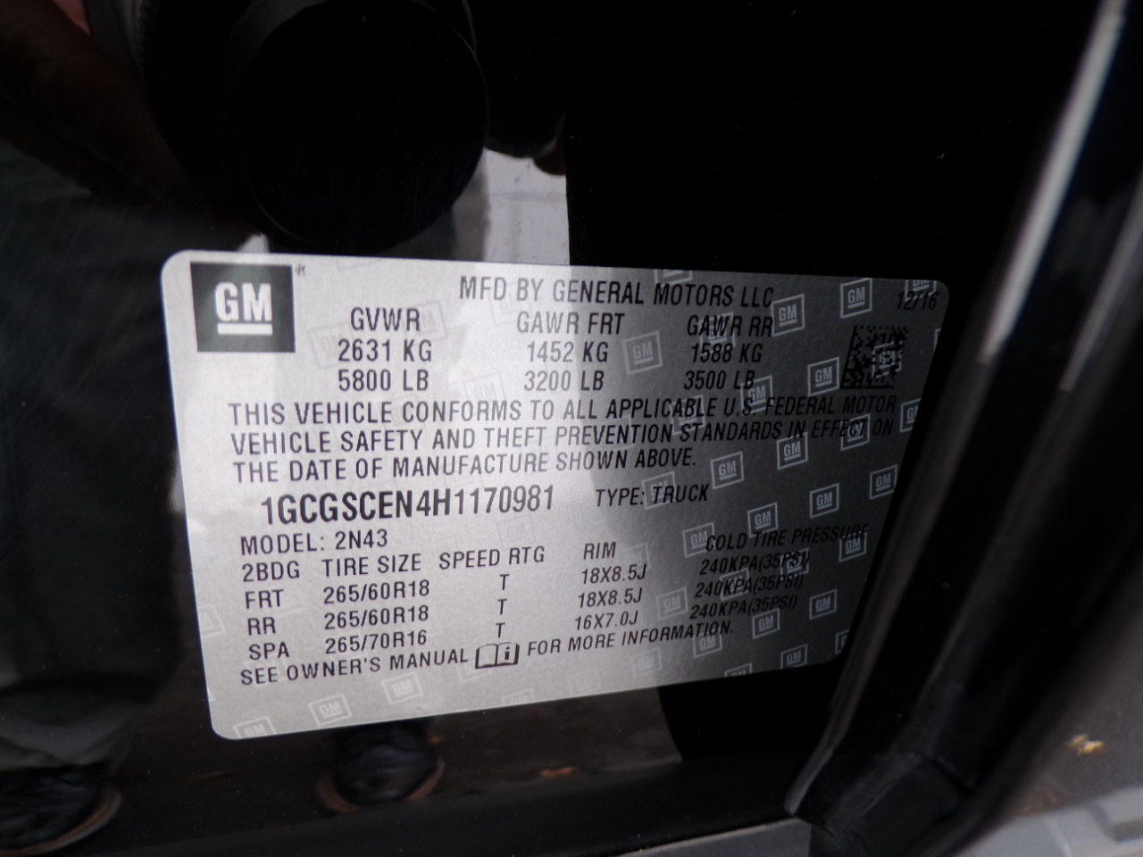 Chevrolet Colorado 2WD Crew Cab 128.3" LT 2017