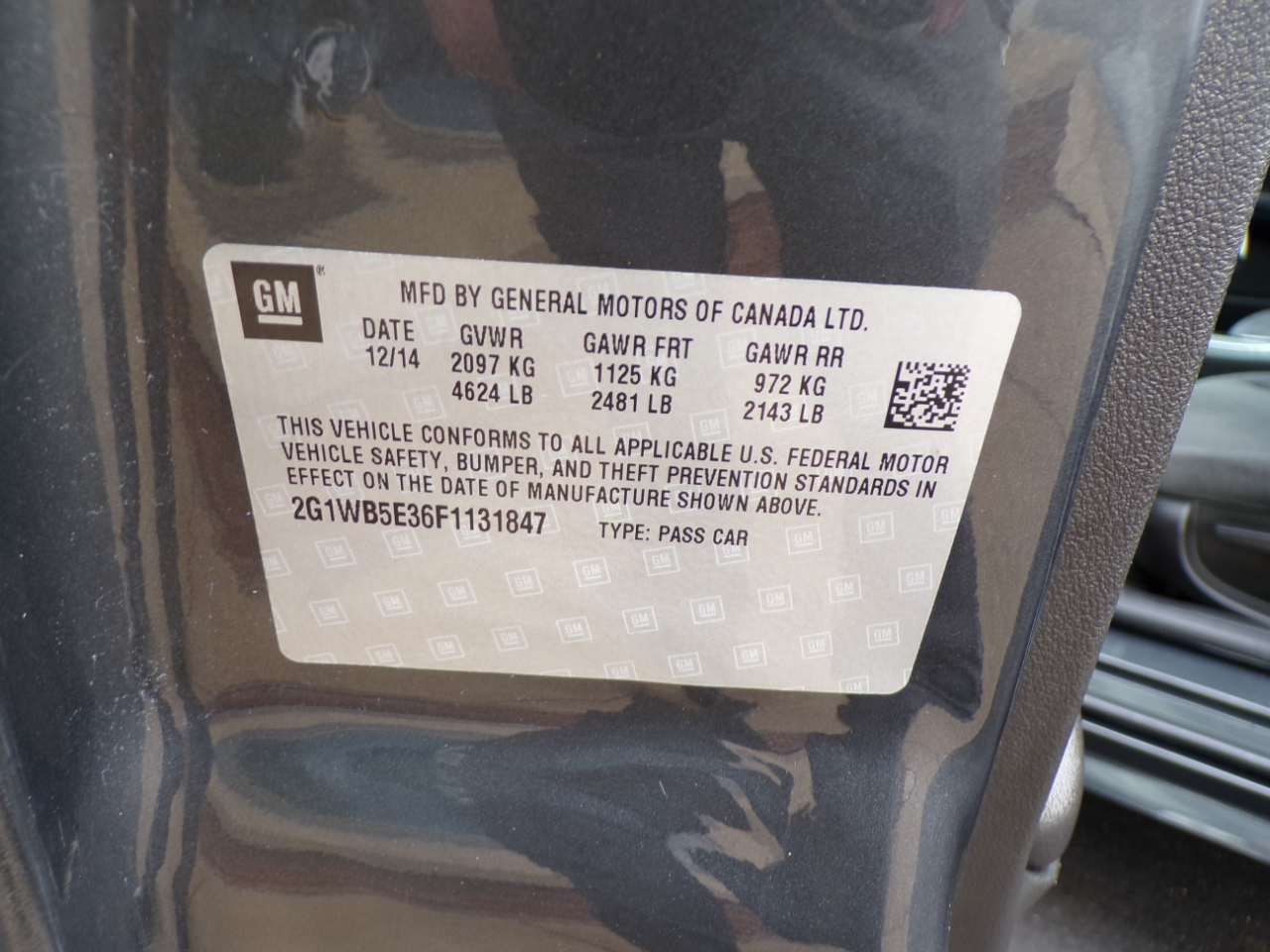 Chevrolet Impala Limited 4dr Sdn LT Fleet 2015