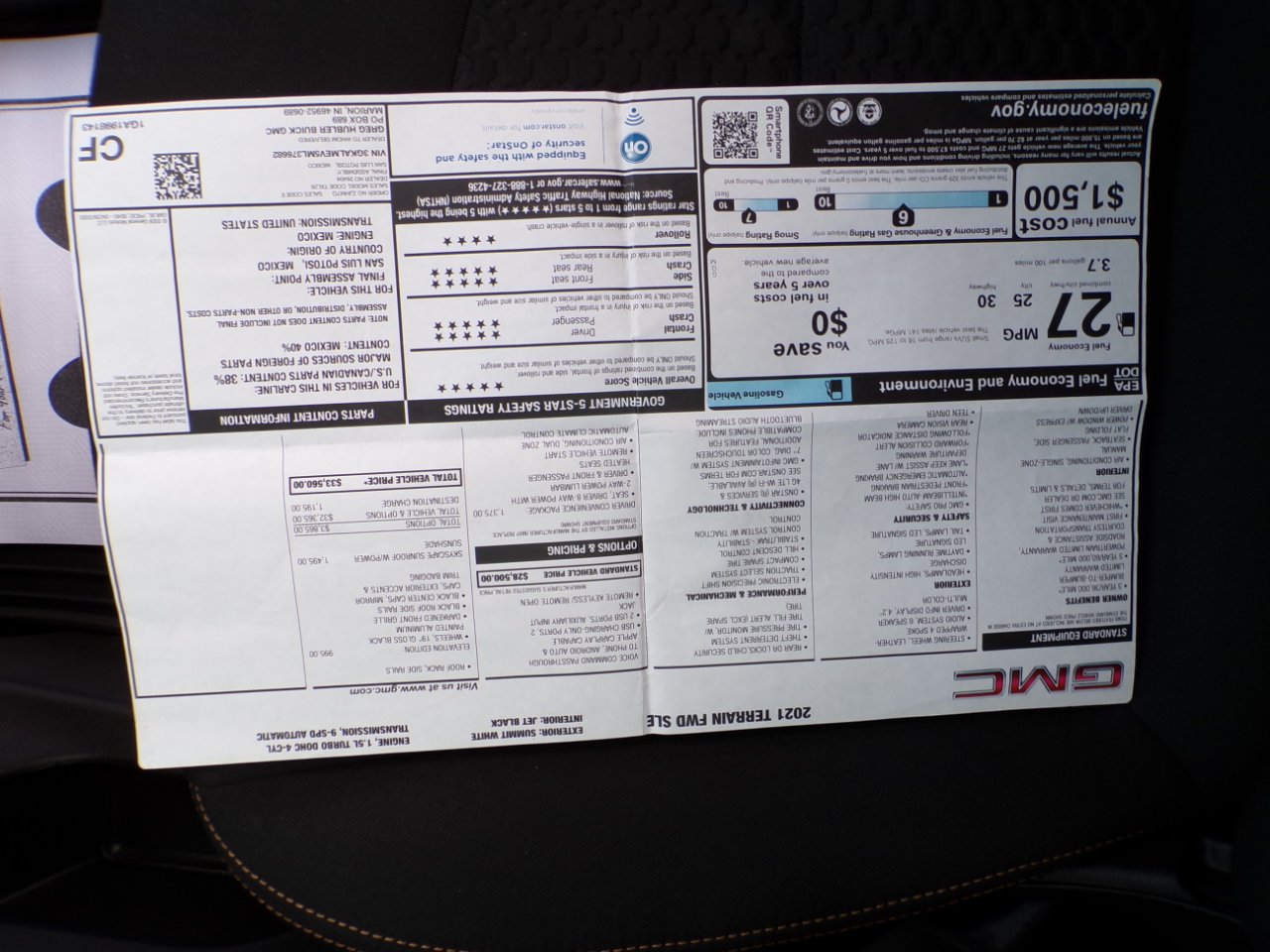 GMC Terrain FWD 4dr SLE 2021