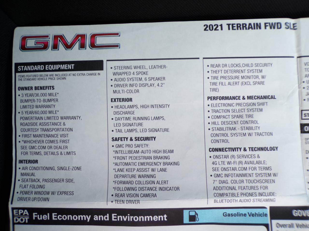 GMC Terrain FWD 4dr SLE 2021