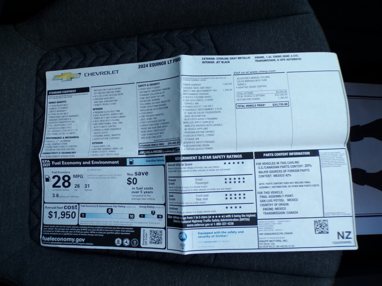 Chevrolet Equinox FWD 4dr LT w/1LT 2024