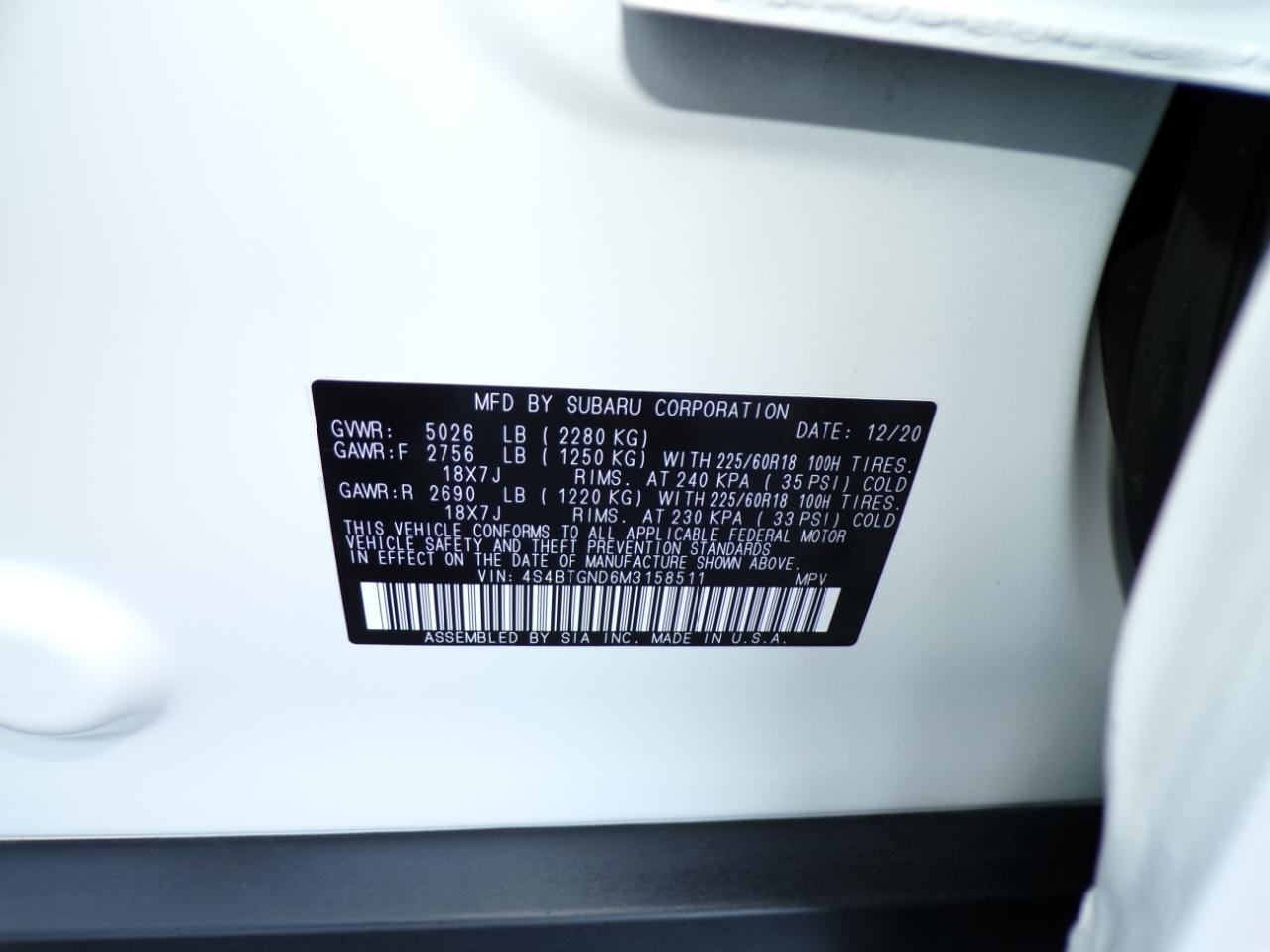 Subaru Outback Limited XT CVT 2021