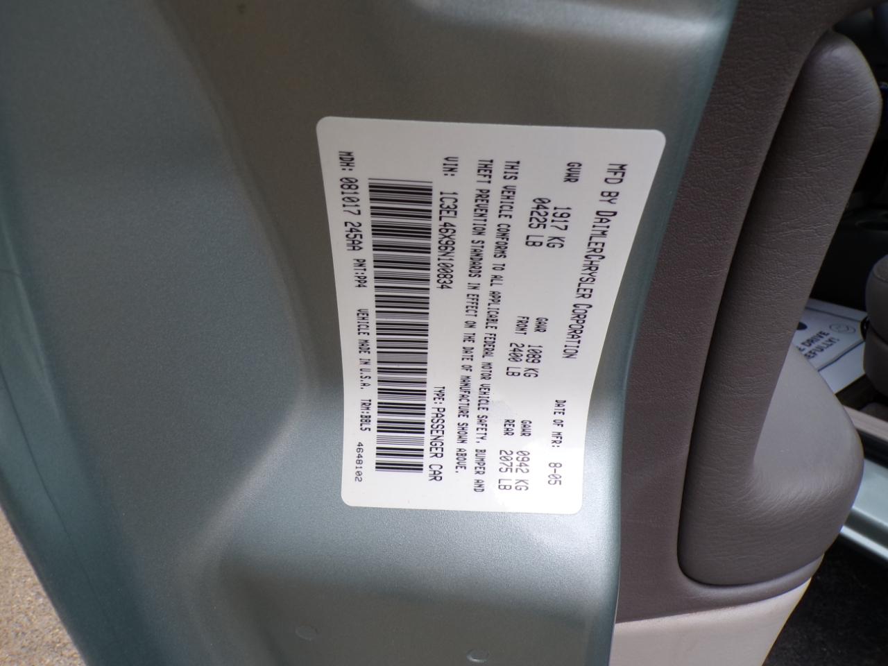 Chrysler Sebring Sdn 4dr 2006