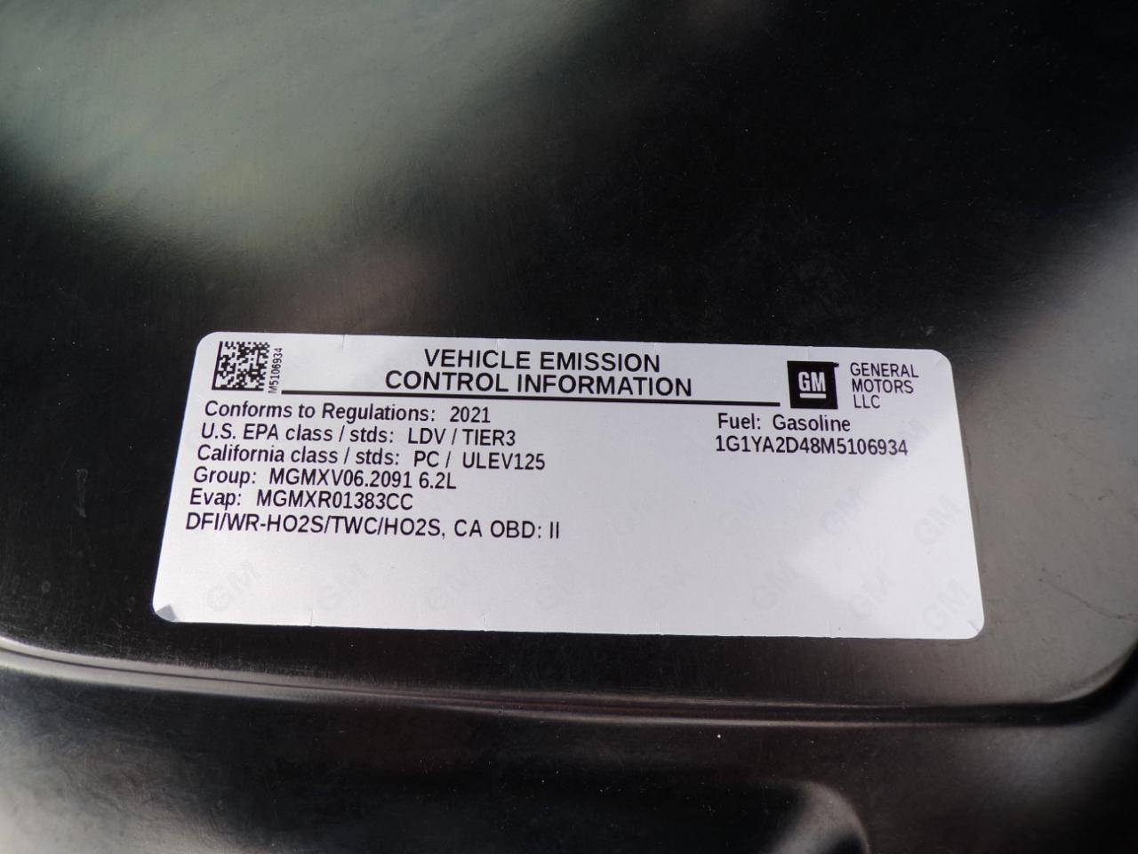 Chevrolet Corvette 2dr Stingray Cpe w/1LT 2021