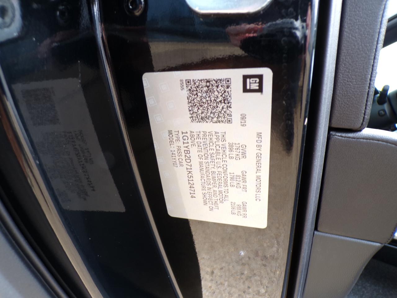 Chevrolet Corvette 2dr Stingray Cpe w/1LT 2019