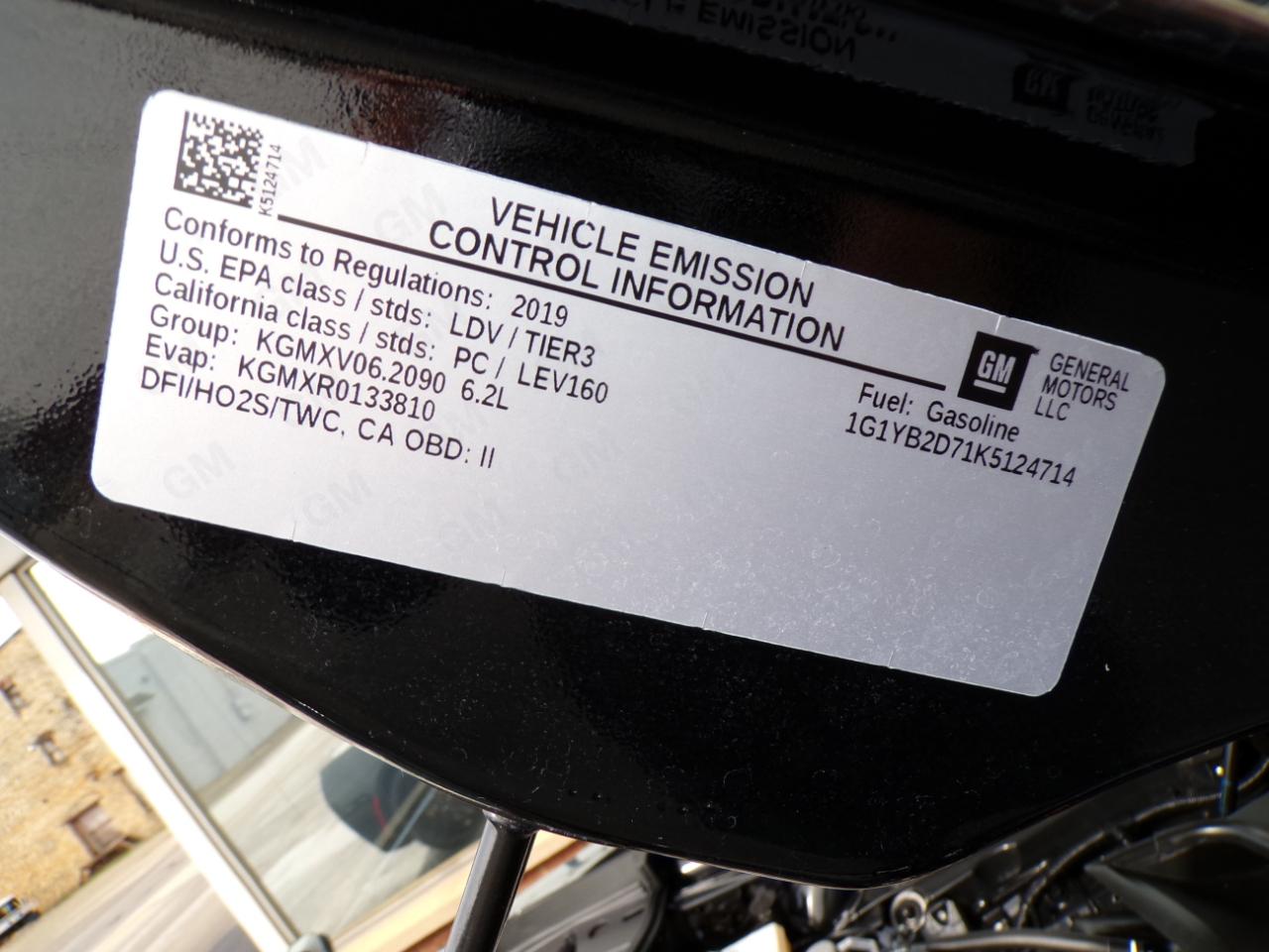 Chevrolet Corvette 2dr Stingray Cpe w/1LT 2019