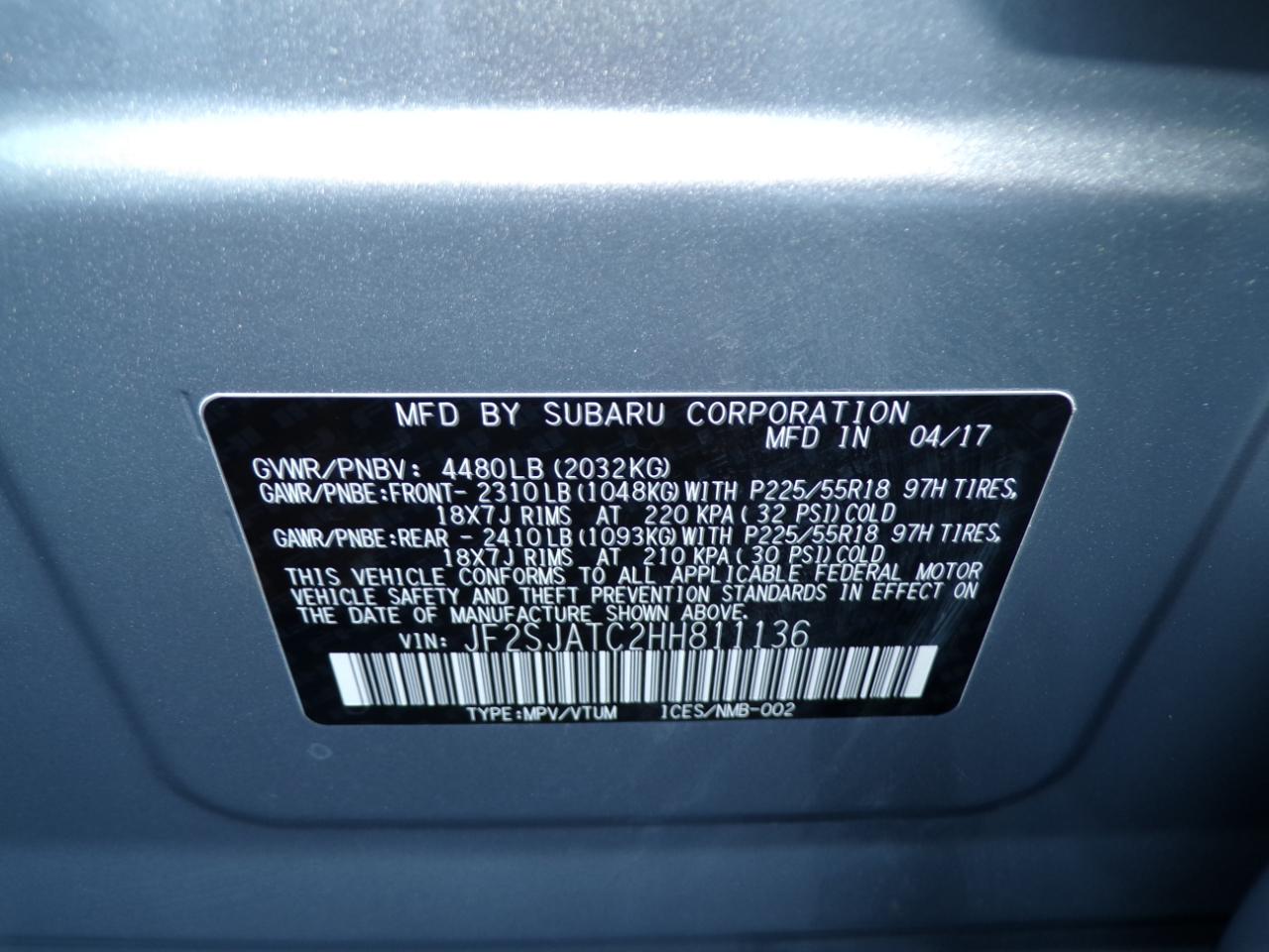 Subaru Forester 2.5i Touring CVT 2017