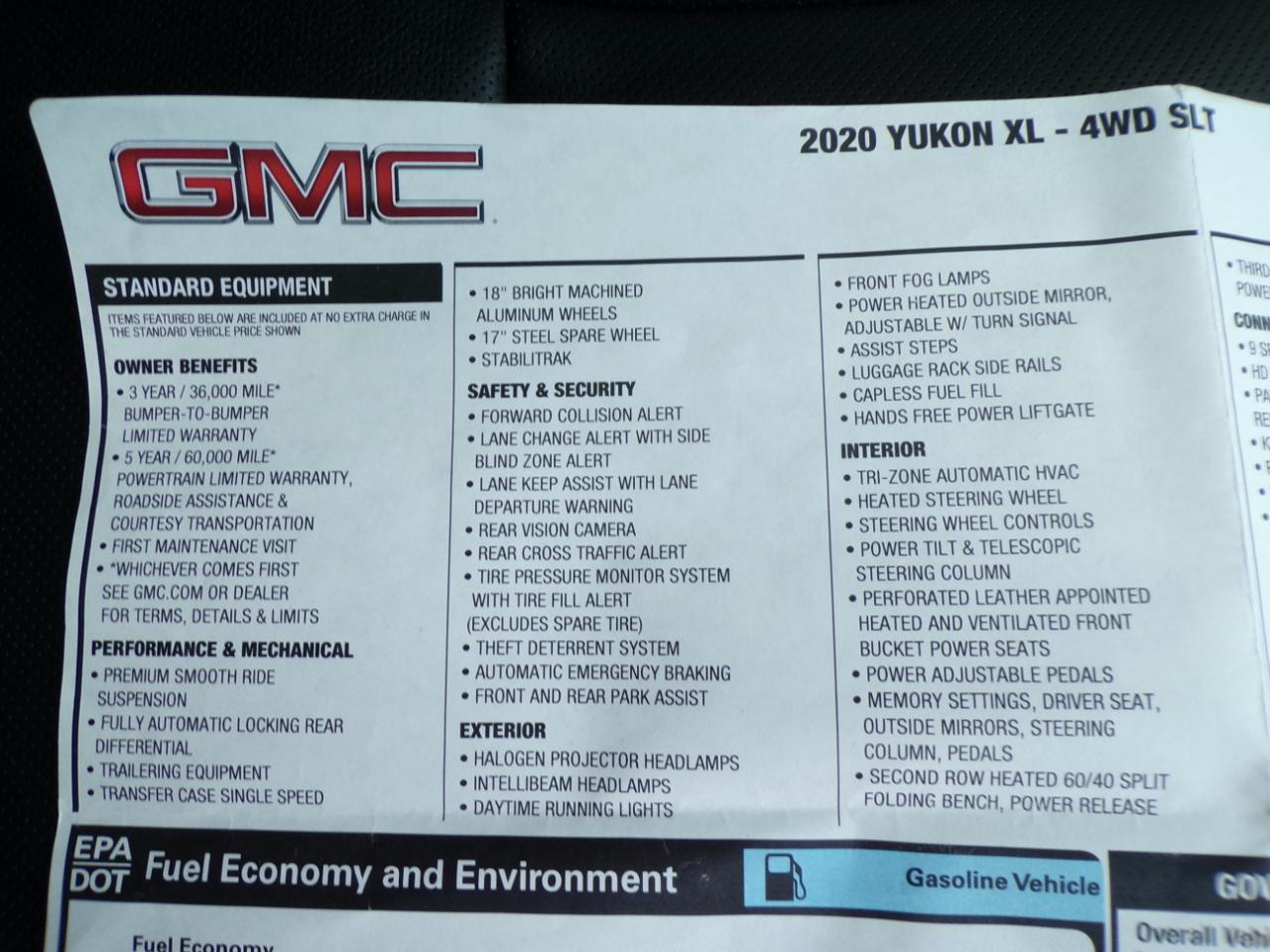 GMC Yukon XL 4WD 4dr SLT 2020