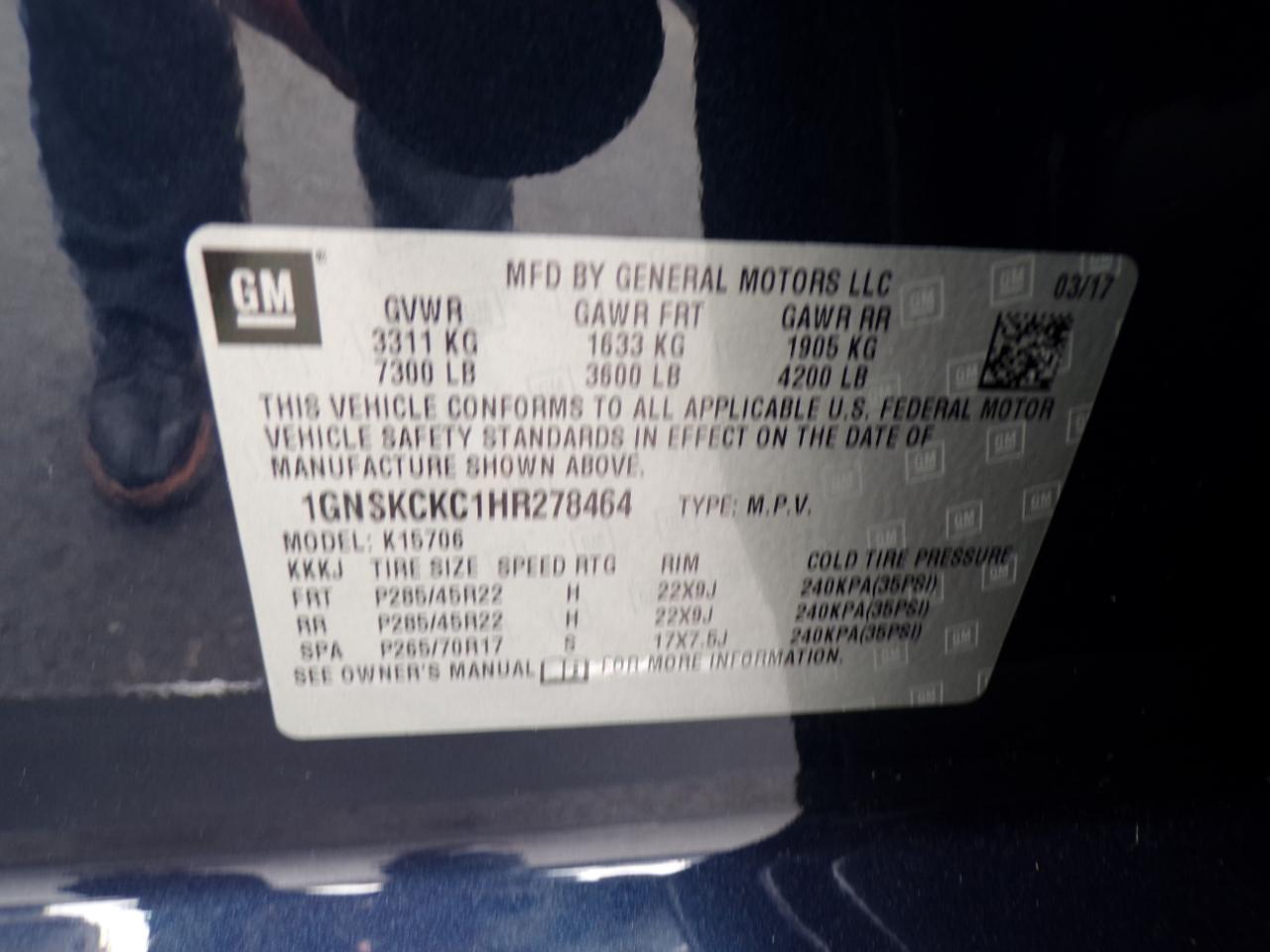 Chevrolet Tahoe 4WD 4dr Premier 2017