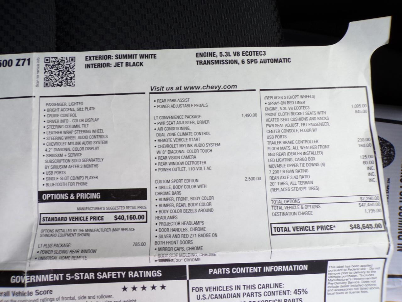Chevrolet Silverado 1500 4WD Double Cab 143.5" LT w/2LT 2015