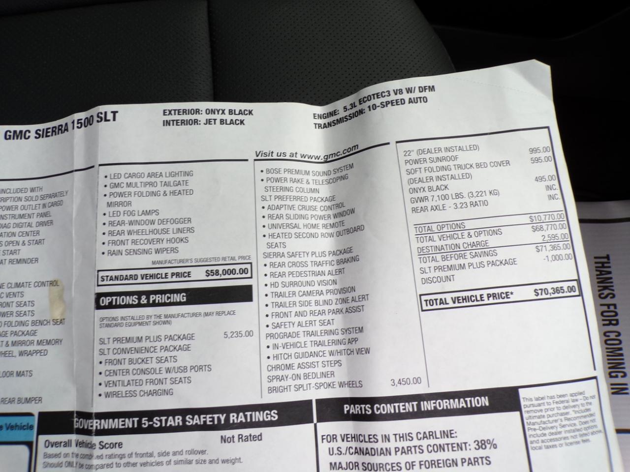 GMC Sierra 1500 4WD Crew Cab 147" SLT 2026