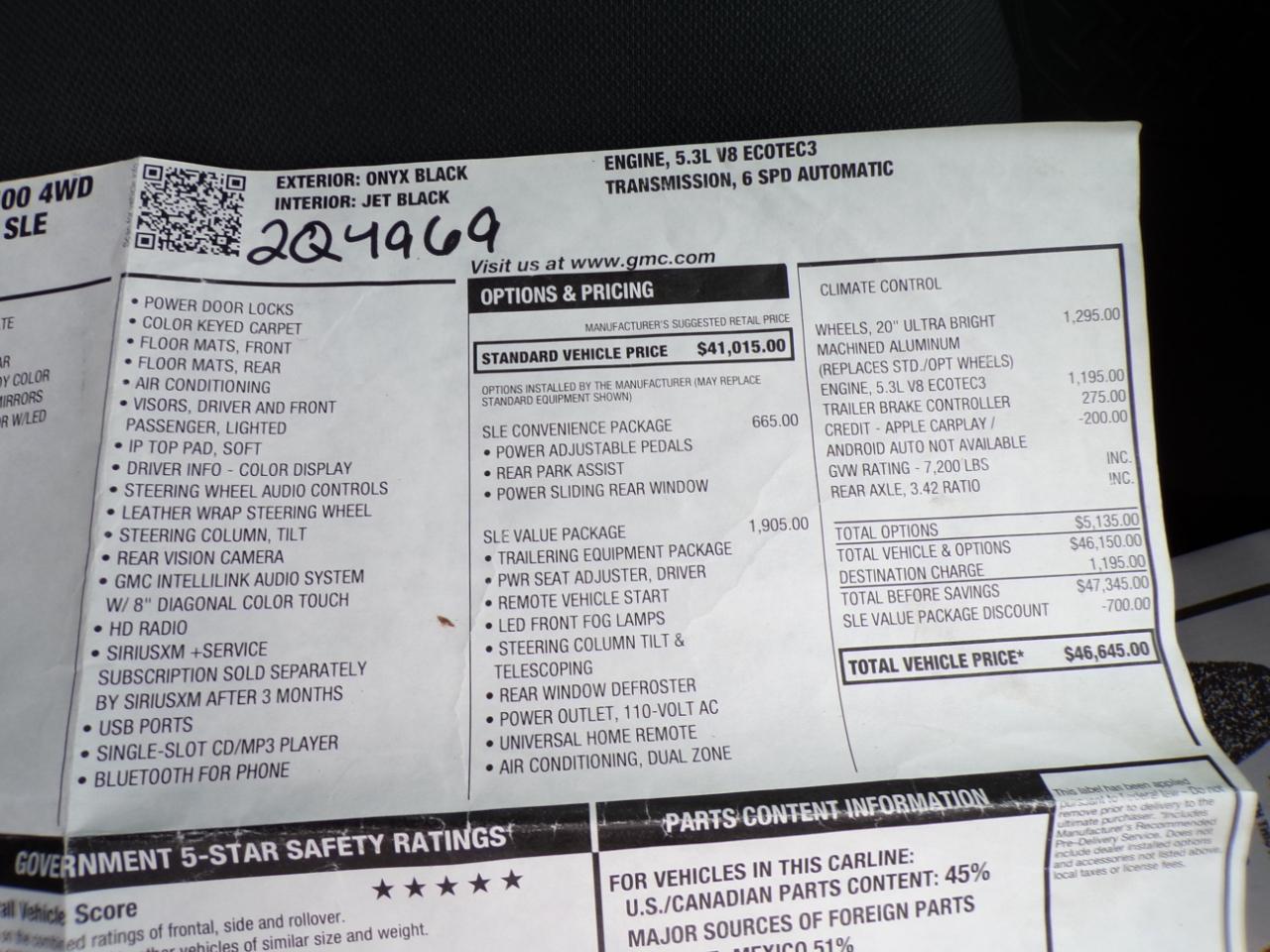 GMC Sierra 1500 4WD Double Cab 143.5" SLE 2016
