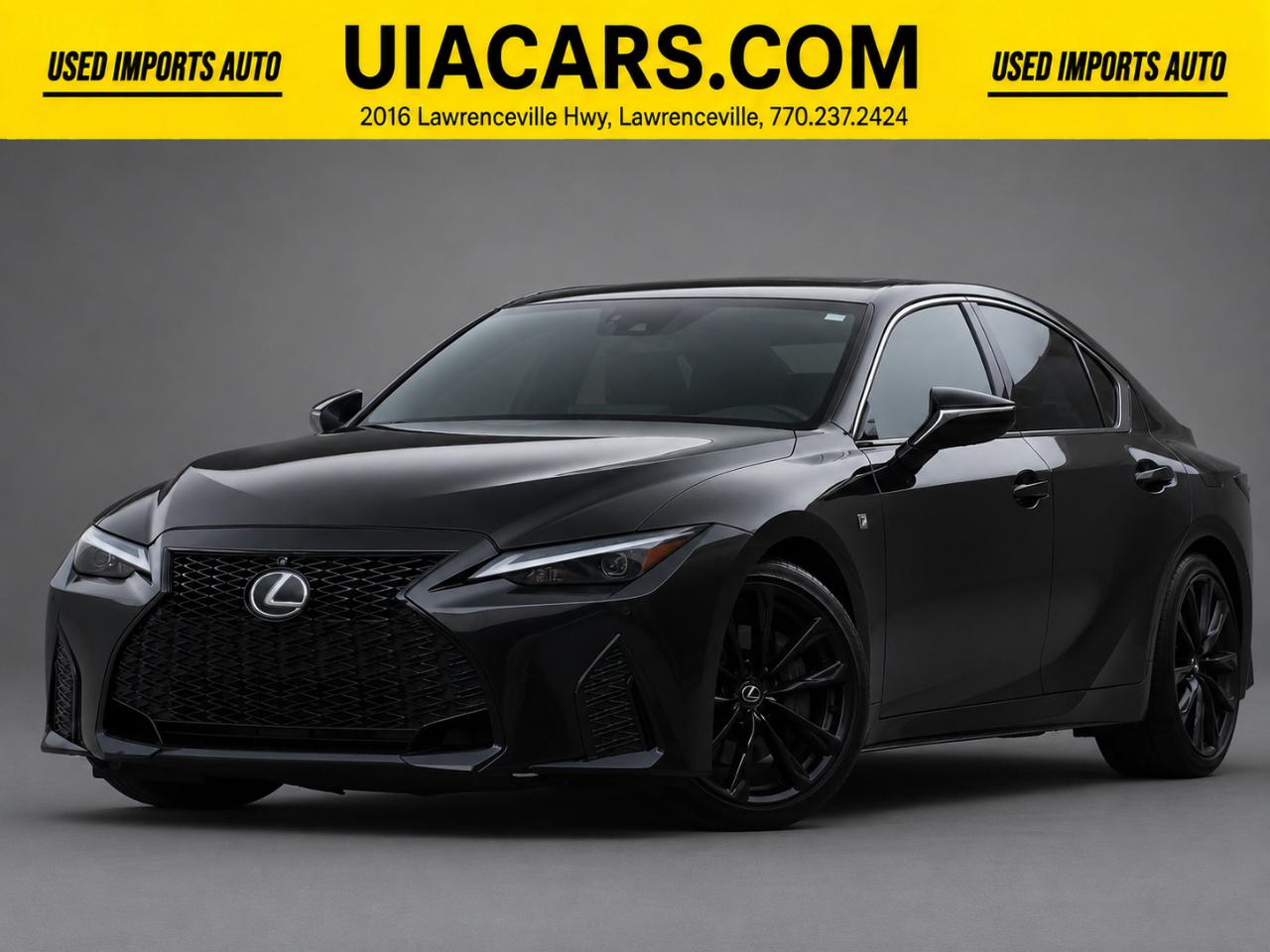 Black (Caviar) 2023 Lexus IS Sedan Rear-Wheel Drive Automatic