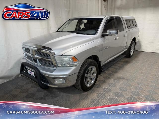 Silver 2010 Dodge RAM 1500 Pickup Truck Four-Wheel Drive Automatic