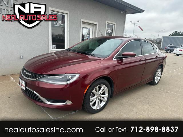 Red 2015 Chrysler 200 Limited Sedan FWD Sedan Front-Wheel Drive Automatic