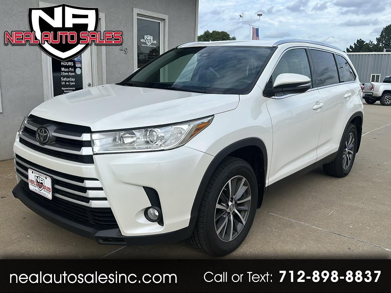 Toyota Highlander XLE V6 AWD (Natl) 2019