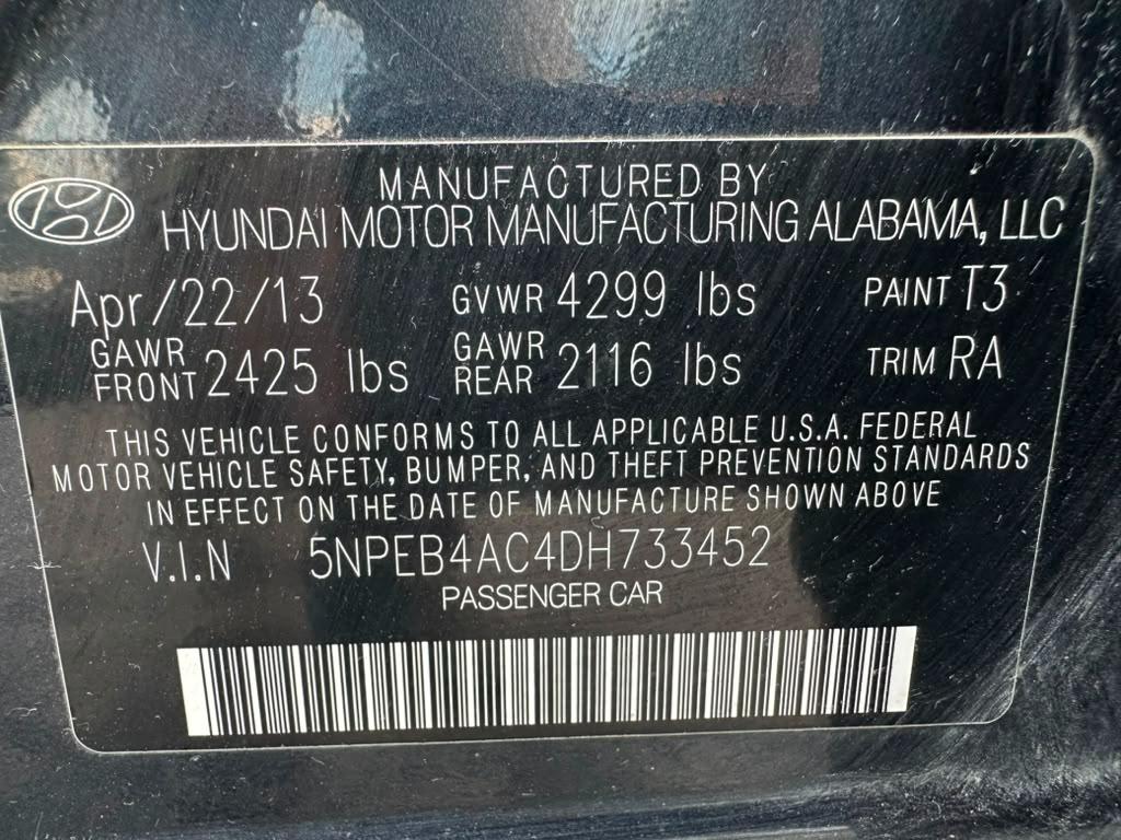 Hyundai Sonata GLS 2013