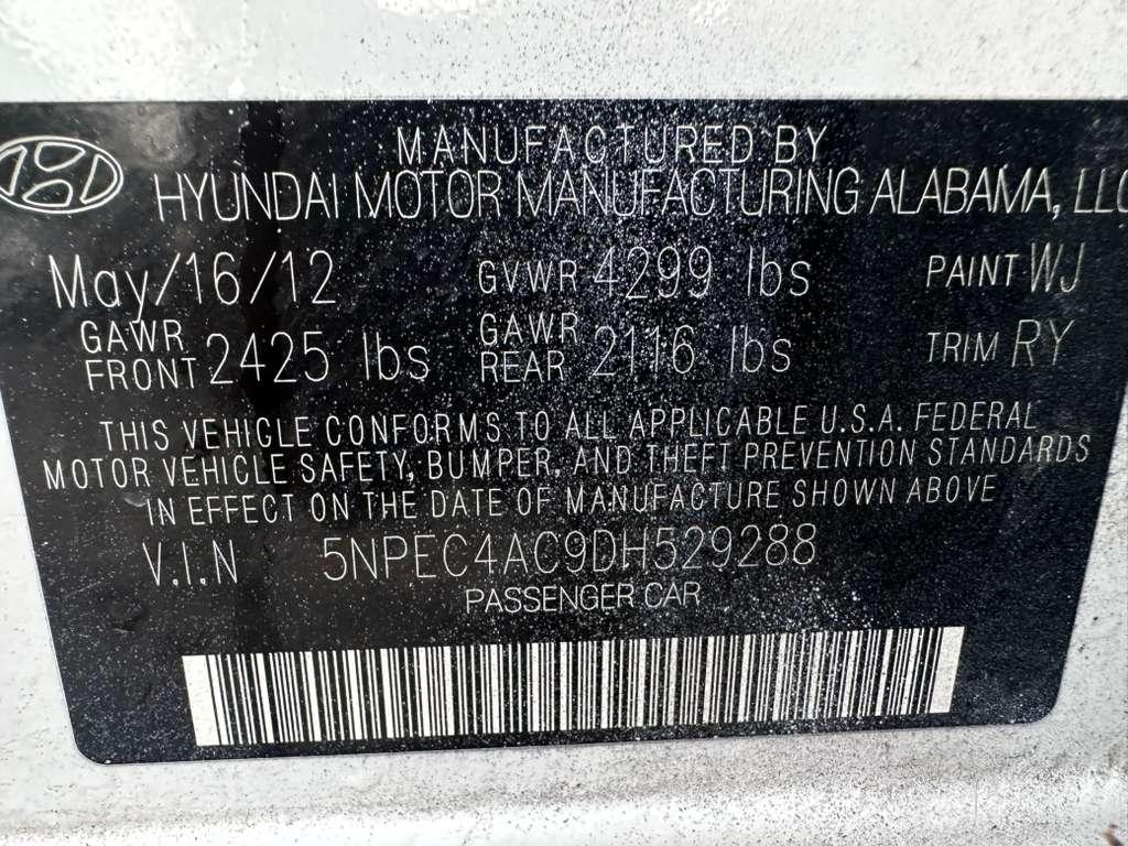 Hyundai Sonata Limited Auto 2013