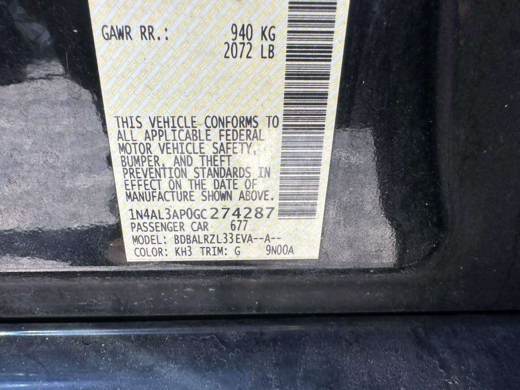 Nissan Altima 2.5 SR 2016