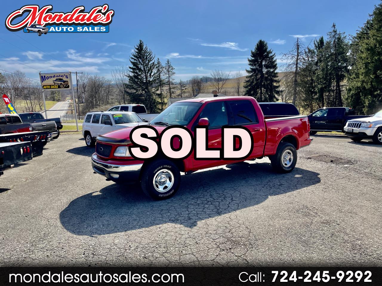 Used 2001 Ford F150 XLT SuperCrew 4WD for Sale in New Salem PA 15468