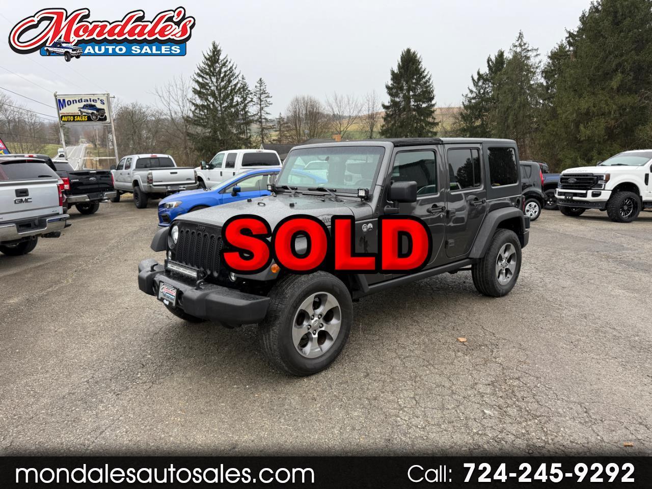 2018 Jeep Wrangler JK Unlimited Sport 4WD