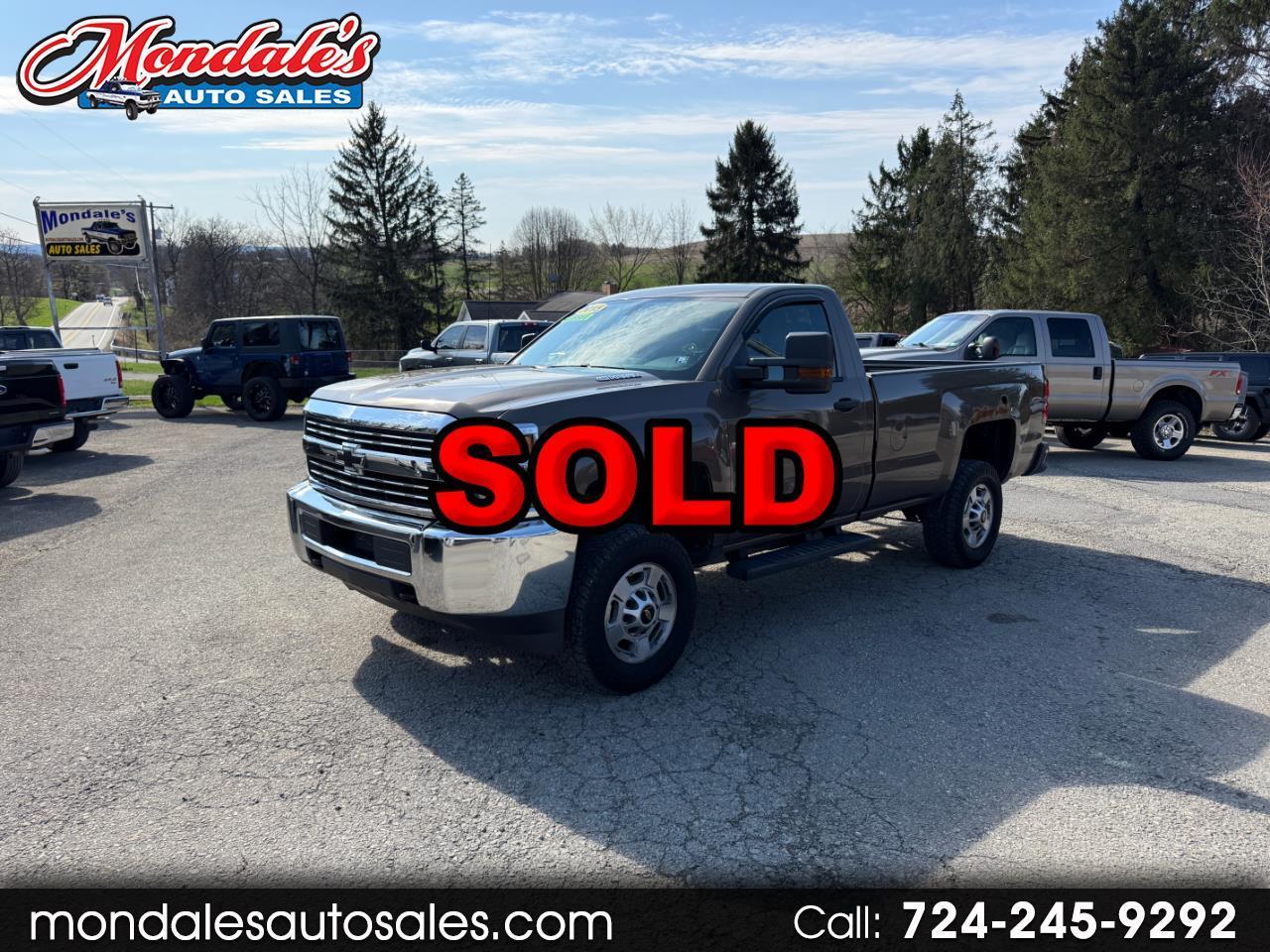 2015 Chevrolet Silverado 2500HD Work Truck Long Box 4WD