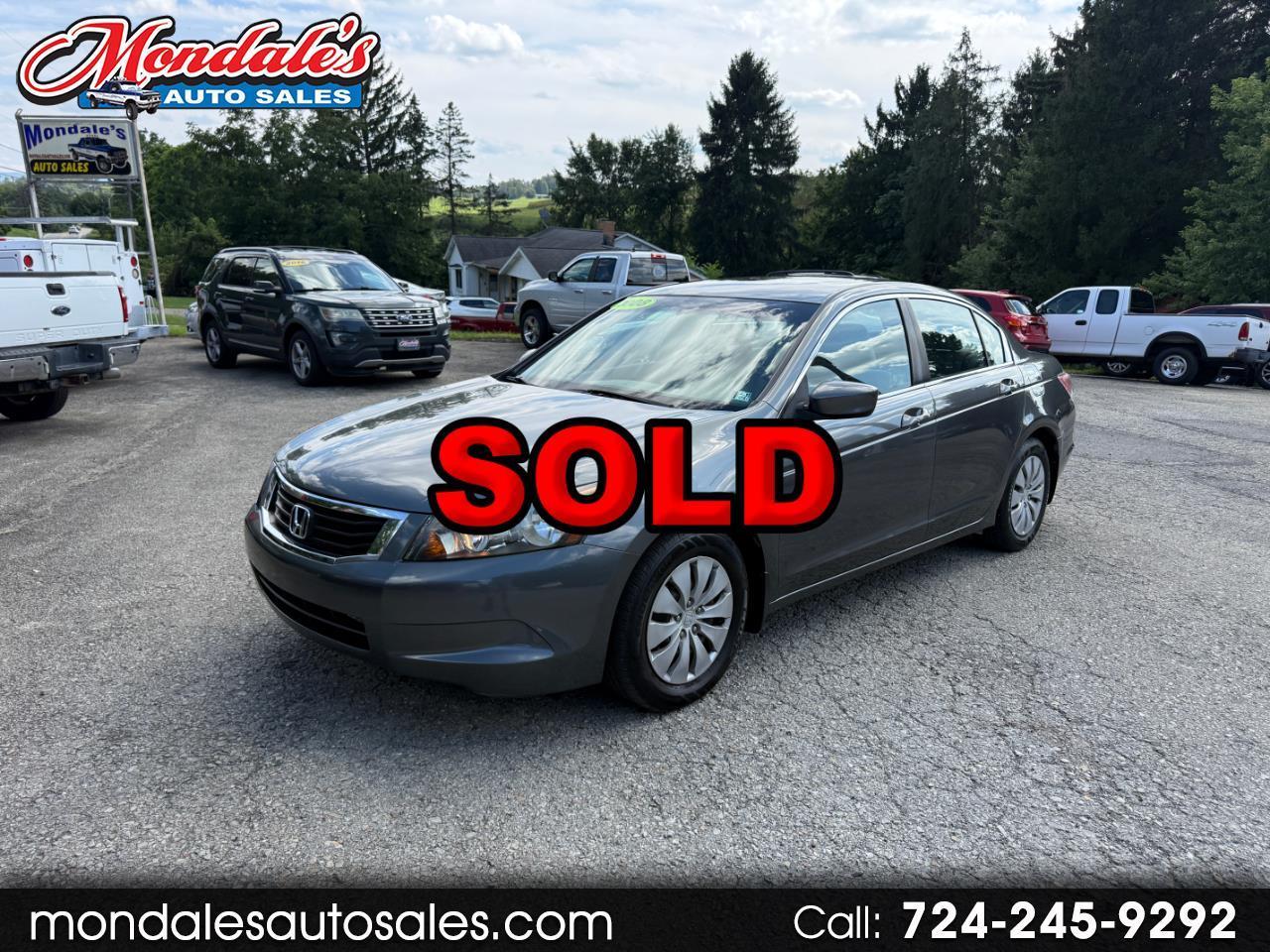2008 Honda Accord LX sedan AT