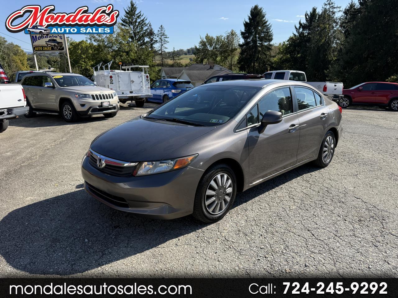 2012 Honda Civic LX Sedan 5-Speed AT