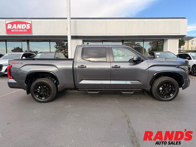 Gray 2025 Toyota Tundra Hybrid Pickup Truck Four-Wheel Drive Automatic