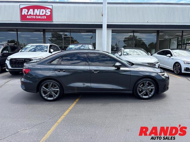 Gray 2024 Audi A3 Sedan All-Wheel Drive Automatic