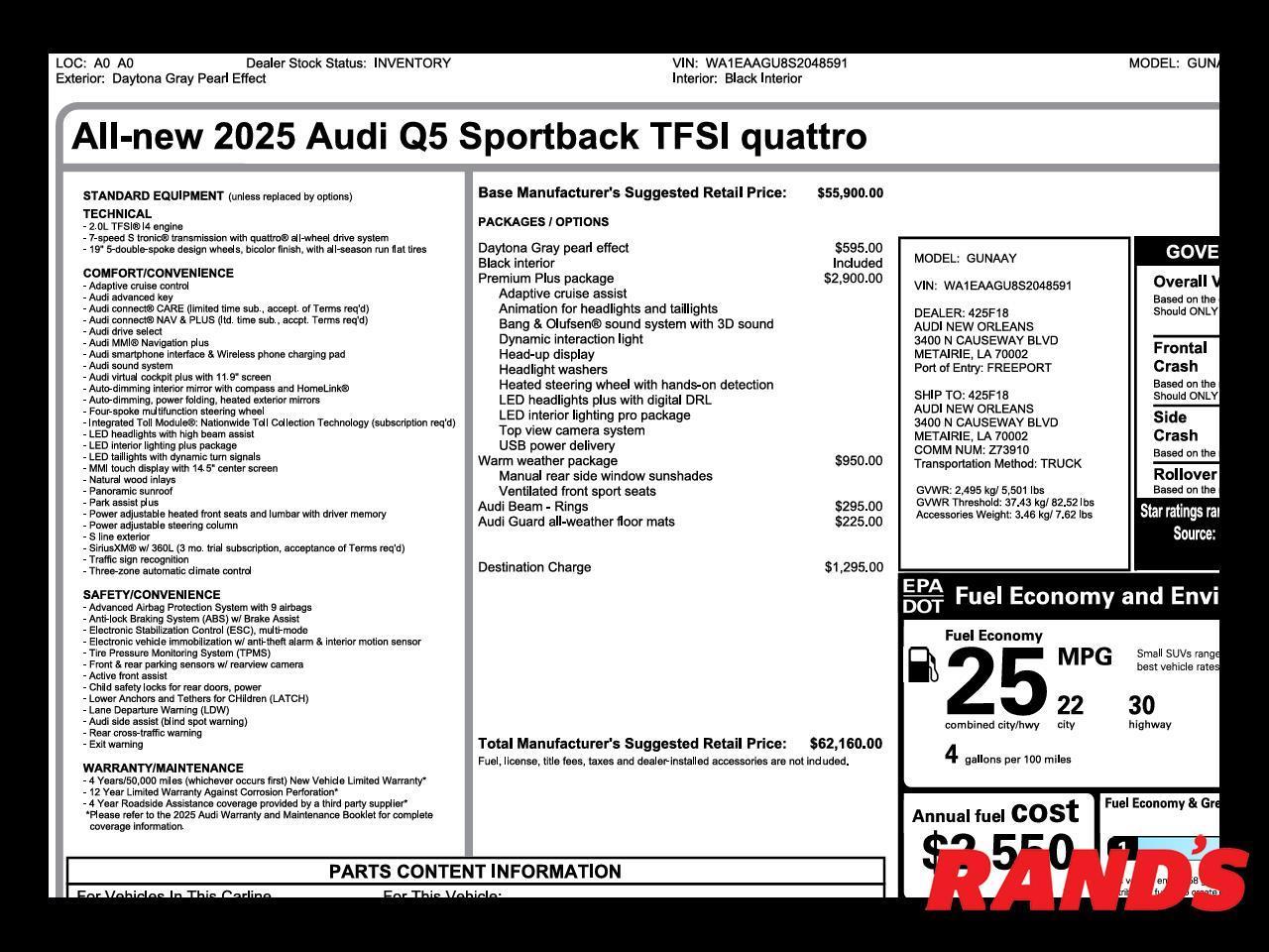 2025 Audi Q5 Sportback Premium Plus
