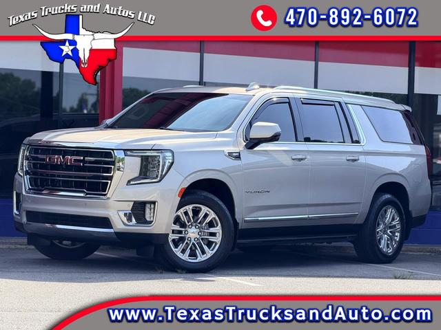 Gray 2021 GMC Yukon XL SUV / Crossover Four-Wheel Drive Automatic