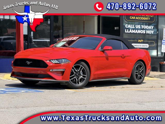 Red 2020 Ford Mustang Convertible Rear-Wheel Drive Automatic