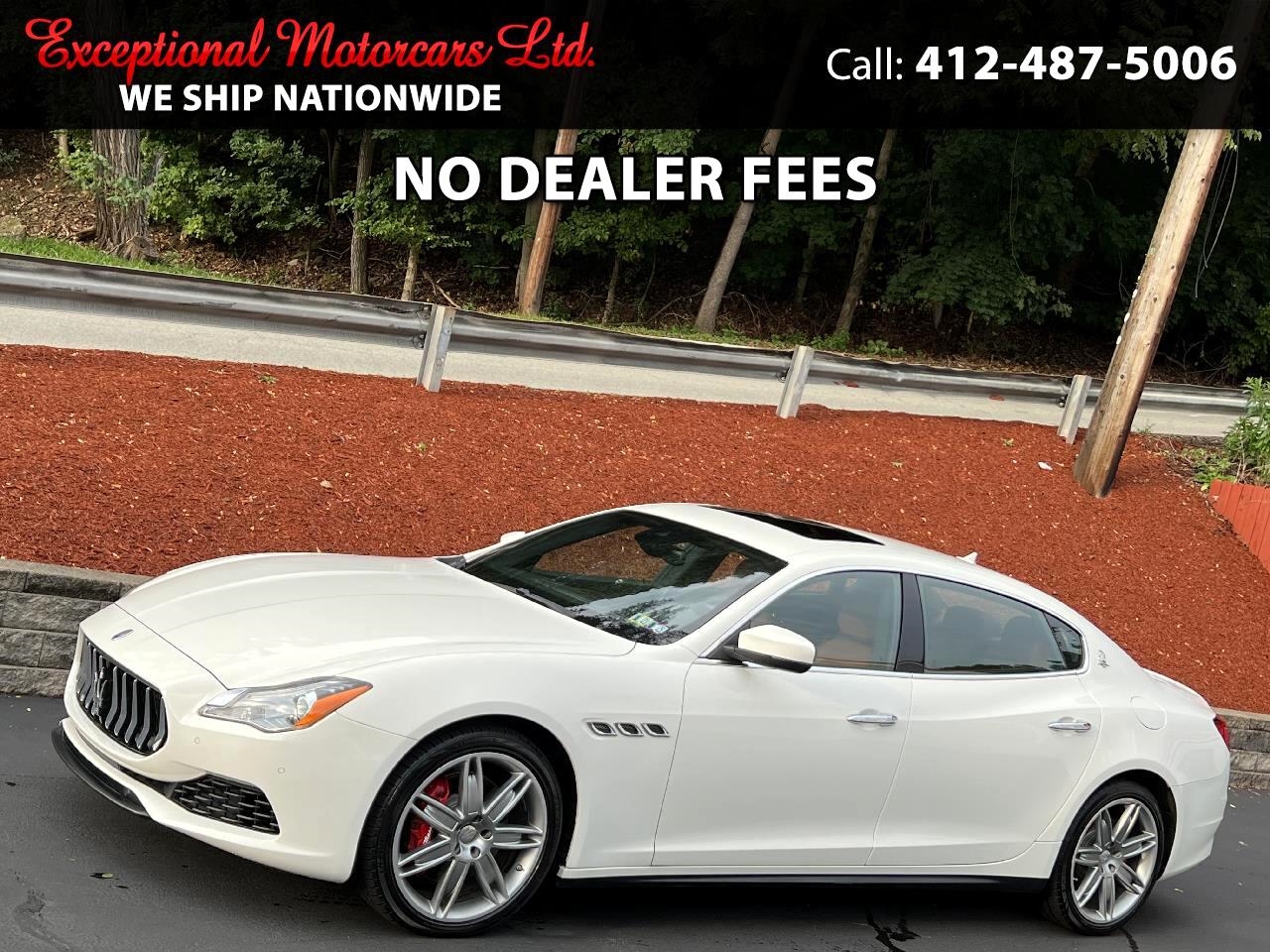 Used 2017 Maserati Quattroporte S Q4 3.0L for Sale in Glenshaw PA 15116 Exceptional Motorcars Ltd.