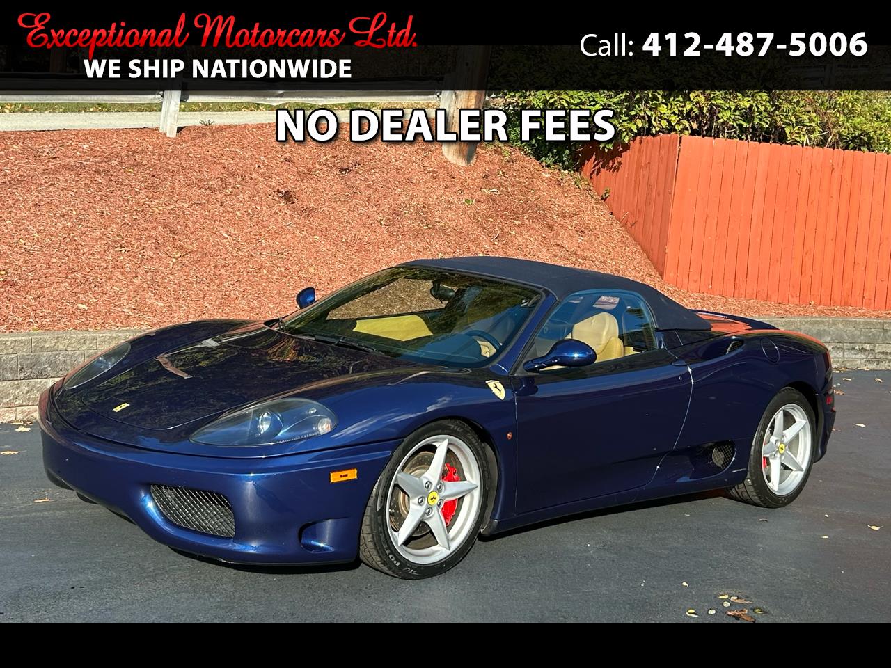 2005 Ferrari 360 2dr Convertible Spider