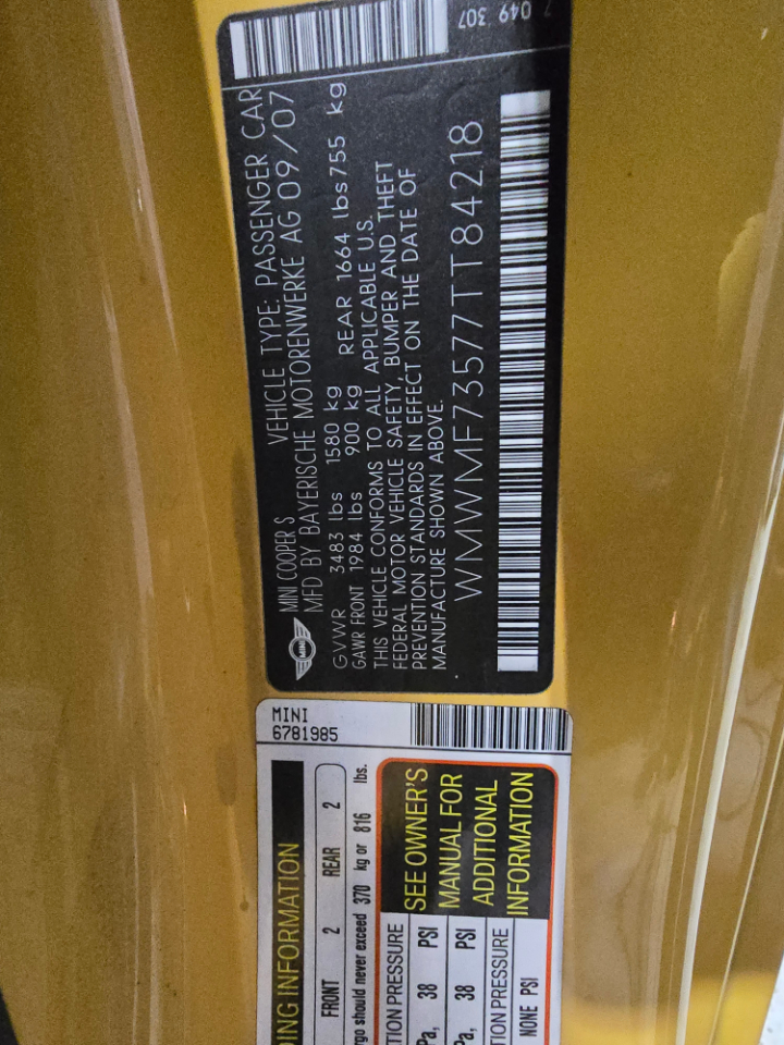 MINI Cooper S 2007