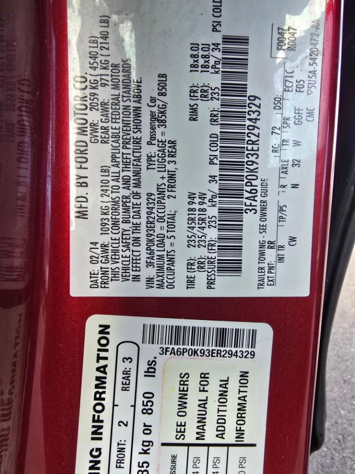 Ford Fusion Titanium 2014