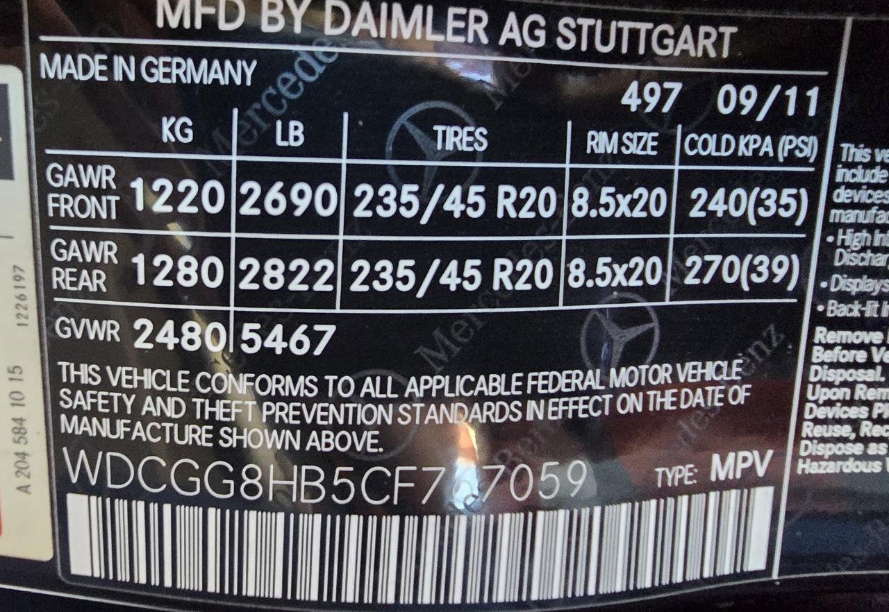 Mercedes-Benz GLK-Class GLK350 4MATIC 2012