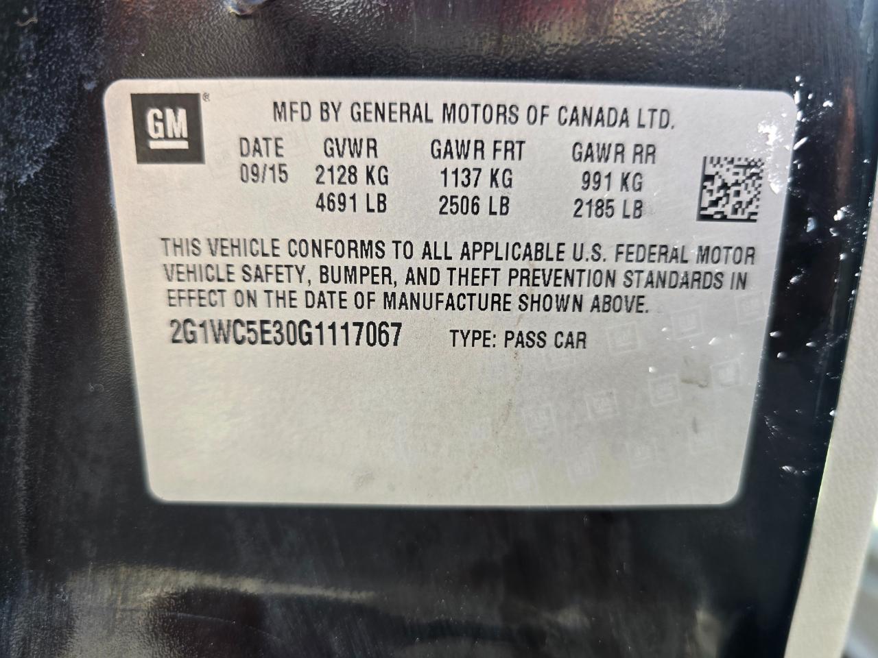 Chevrolet IMPALA LTZ  2016