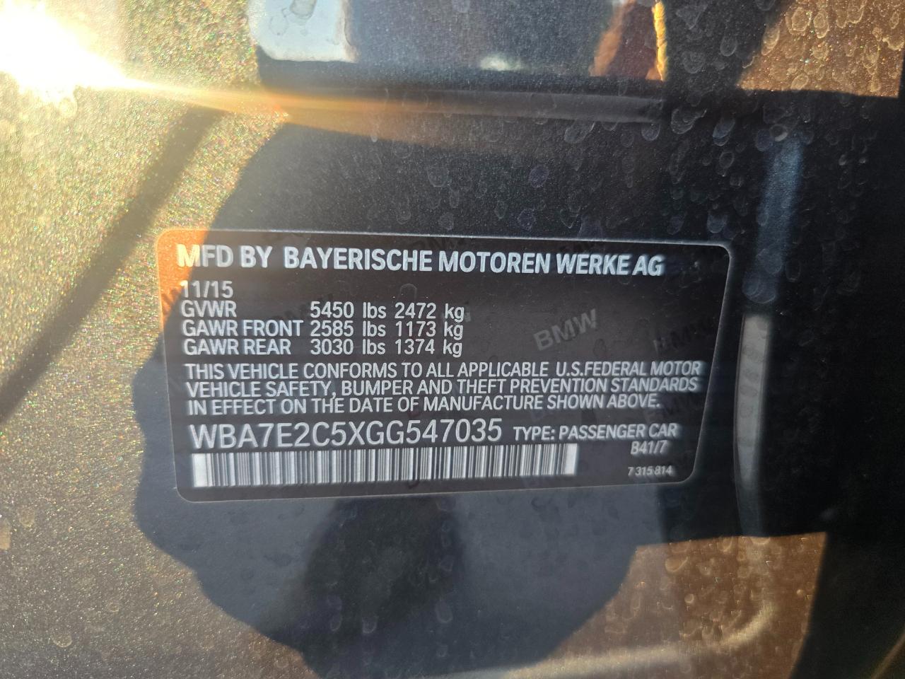 BMW 7-Series 740i 2016