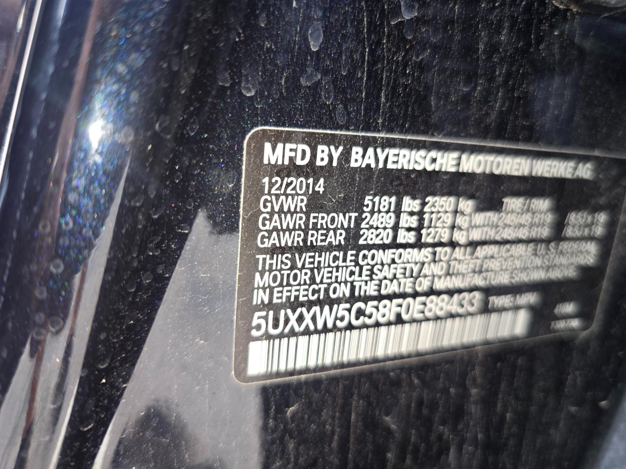 BMW X4 xDrive35i 2015