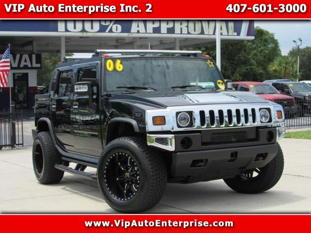 Black 2006 Hummer H2 SUT SUV / Crossover Four-Wheel Drive Automatic