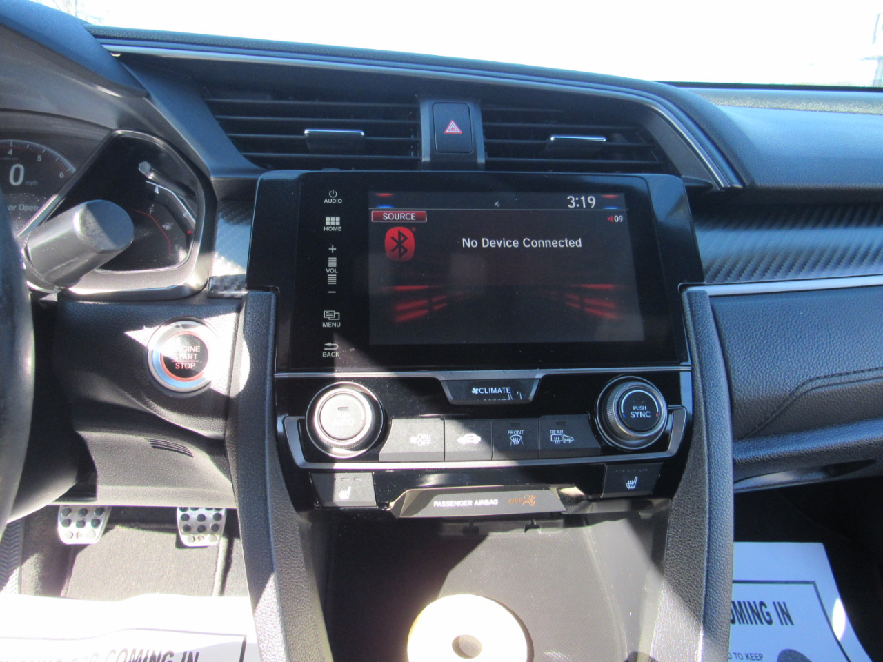 Honda Civic Sedan Si Manual 2017