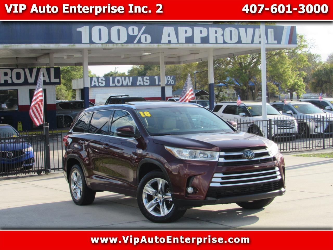 2018 Toyota Highlander XLE V6 FWD (Natl)