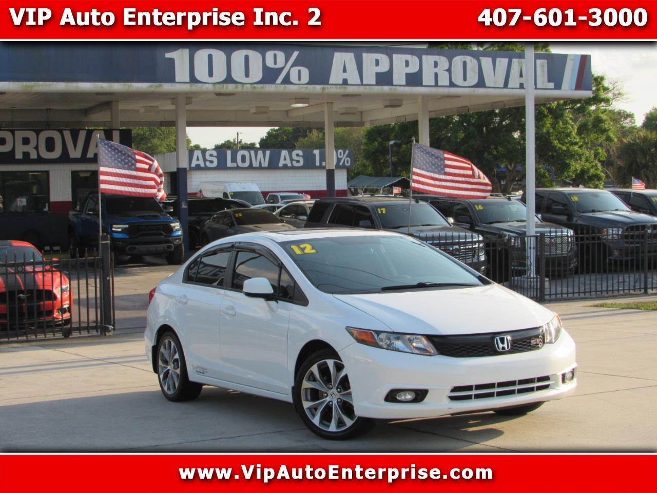 2012 Honda Civic Sdn 4dr Man Si