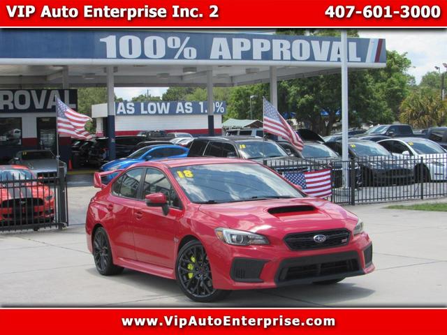 Red 2018 Subaru WRX STI AWD Sedan All-Wheel Drive Manual