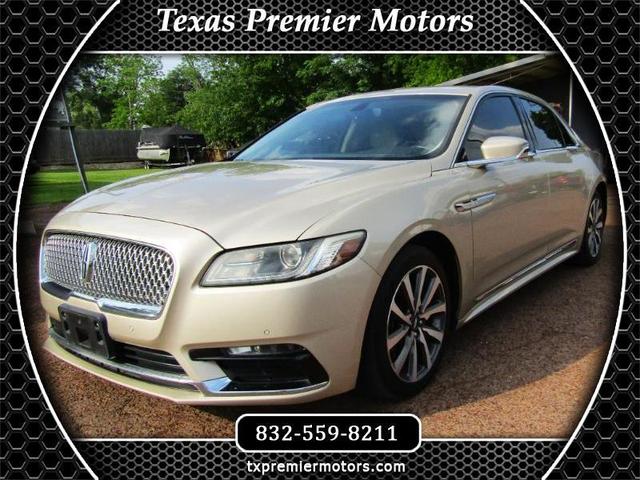 Gold 2017 Lincoln Continental Premiere FWD Sedan Front-Wheel Drive Automatic